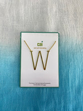 Load image into Gallery viewer, Gold Sideways Initial Necklace
