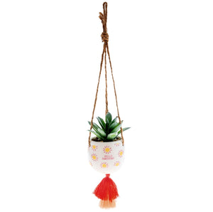 Hello Sunshine Hanging Faux Succulent