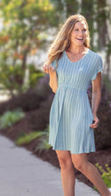 Load image into Gallery viewer, Blue Seaside Boardwalk Dress
