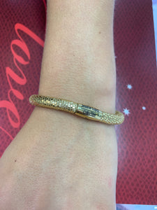 Jennifer Lopez Golden Leather Single Wrap Bracelet