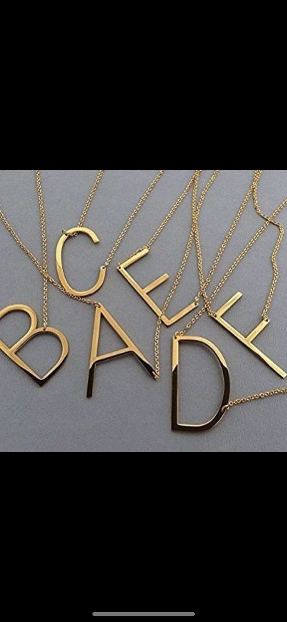 Anthropologie sideways 2025 initial necklace