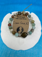 Load image into Gallery viewer, Natural Stone Bracelet with Beach Sand from Ocean Grove, NJ
