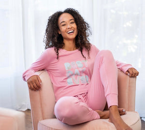 Best Day Ever Pink Joggers Lounge Pants