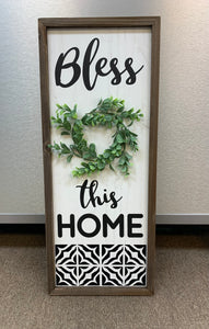 Bless This Home 3-D Wooden Decor