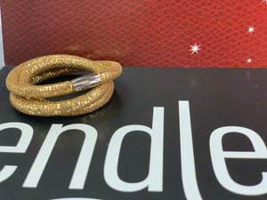 Jennifer Lopez Collection Triple Gold Leather Wrap Bracelet