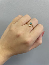 Load image into Gallery viewer, Dainty CZ Birthstone Rings w/ Heart
