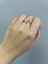 Load image into Gallery viewer, Dainty CZ Birthstone Rings w/ Heart
