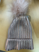 Load image into Gallery viewer, Metallic Pom Pom Hat

