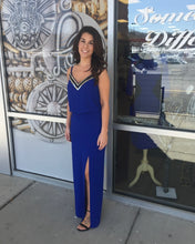 Load image into Gallery viewer, Long Blue Dress over $100 off!
