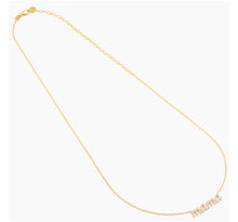 Load image into Gallery viewer, Mama Diamond Necklace In Sterling Silver or Gold Plated Sterling Silver
