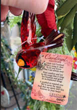 Load image into Gallery viewer, Cardinal Ornament with Card and Charm about a Lost Loved One
