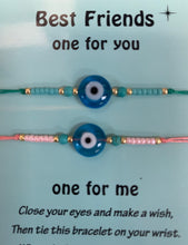 Load image into Gallery viewer, Friendship Evil Eye Bracelets Set of 2
