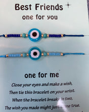 Load image into Gallery viewer, Friendship Evil Eye Bracelets Set of 2
