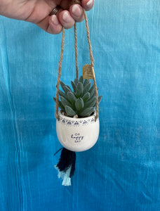 Oh Happy Day Hanging Plant Faux Succulent