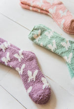 Load image into Gallery viewer, Butterfly Cozy Crew Socks
