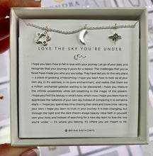 Load image into Gallery viewer, Love the Sky You&#39;re Under Dainty Necklace in Silver or Gold
